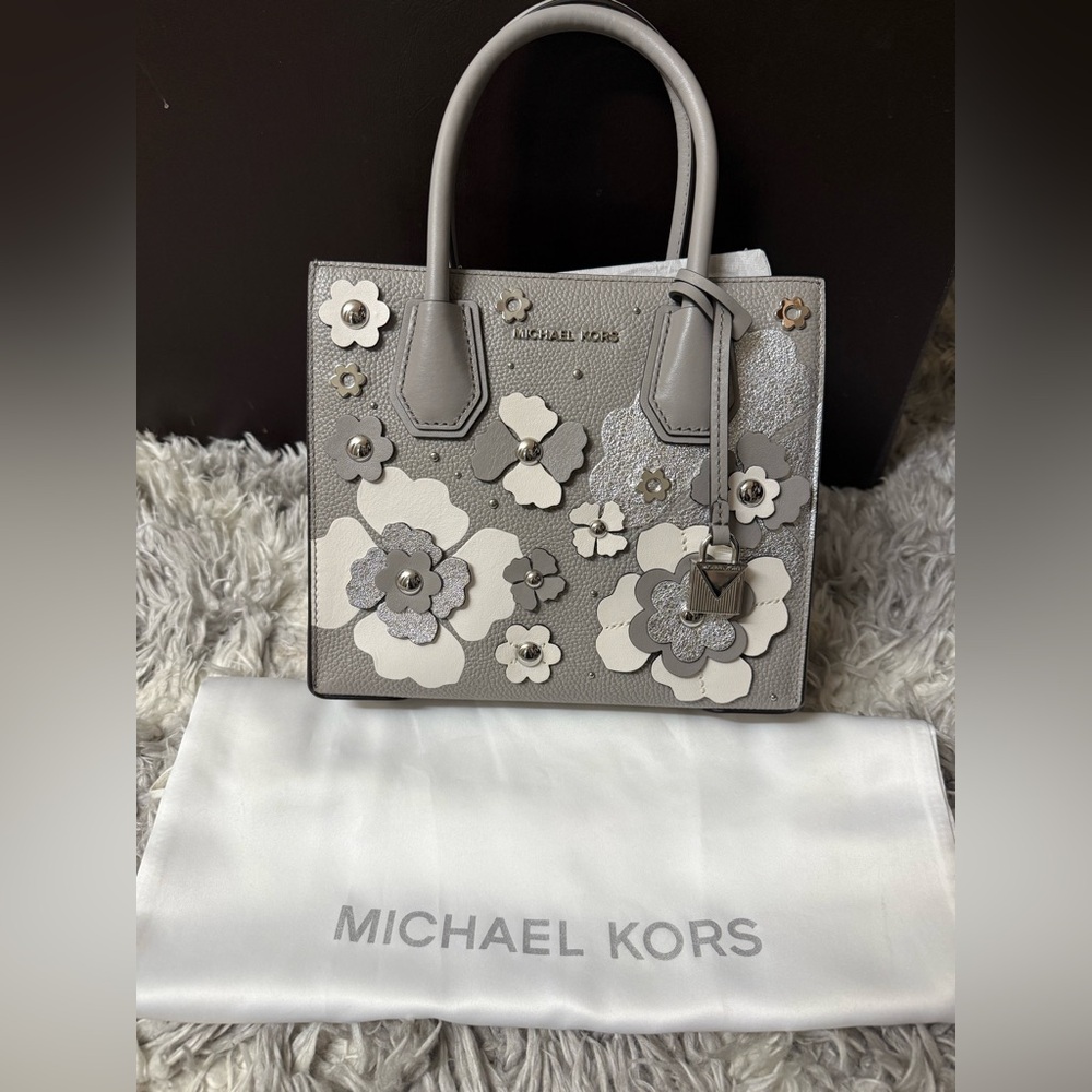 Michael Kors Mercer floral embellished leather bag limited edition